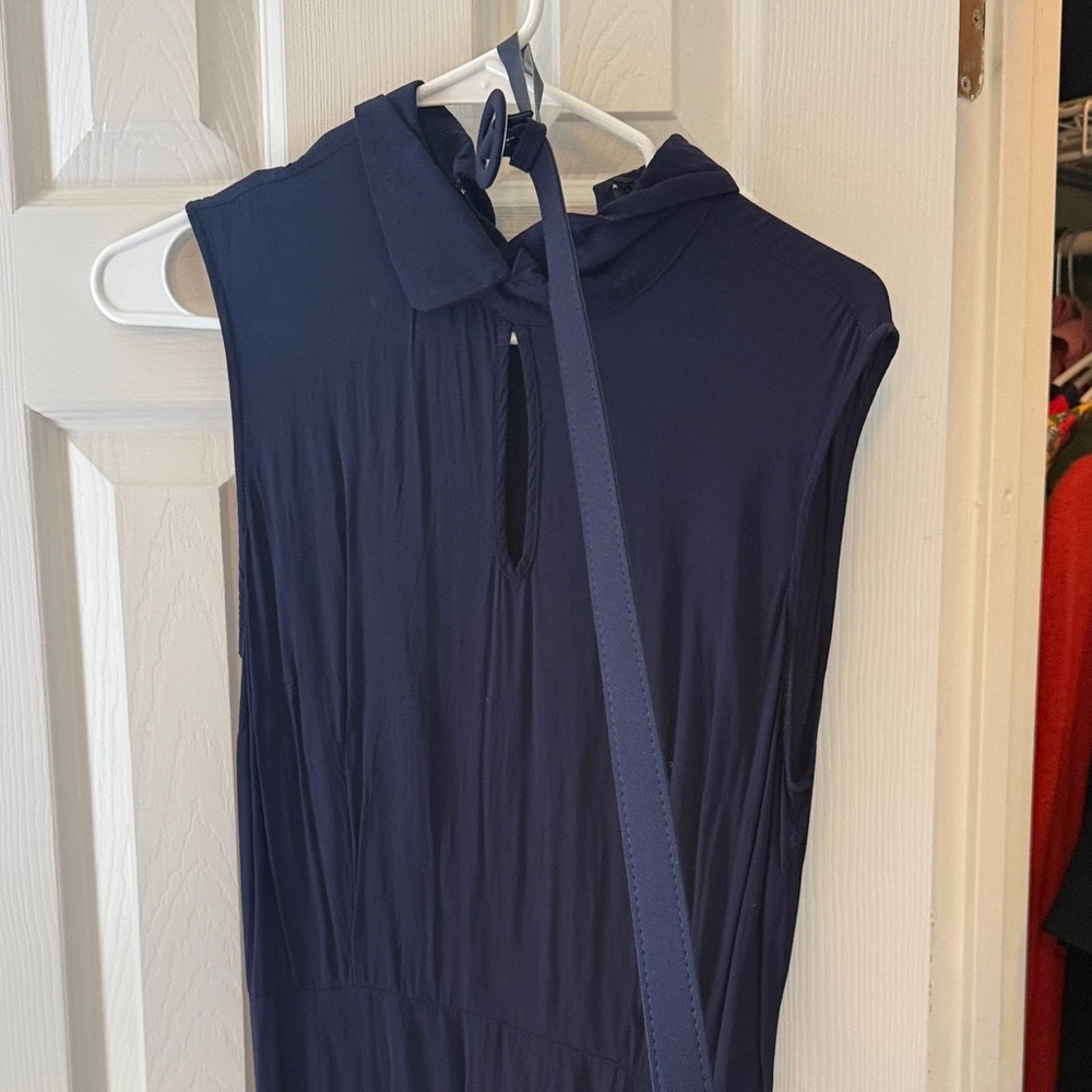 Collectif Navy Keyhole Sleeveless Dress